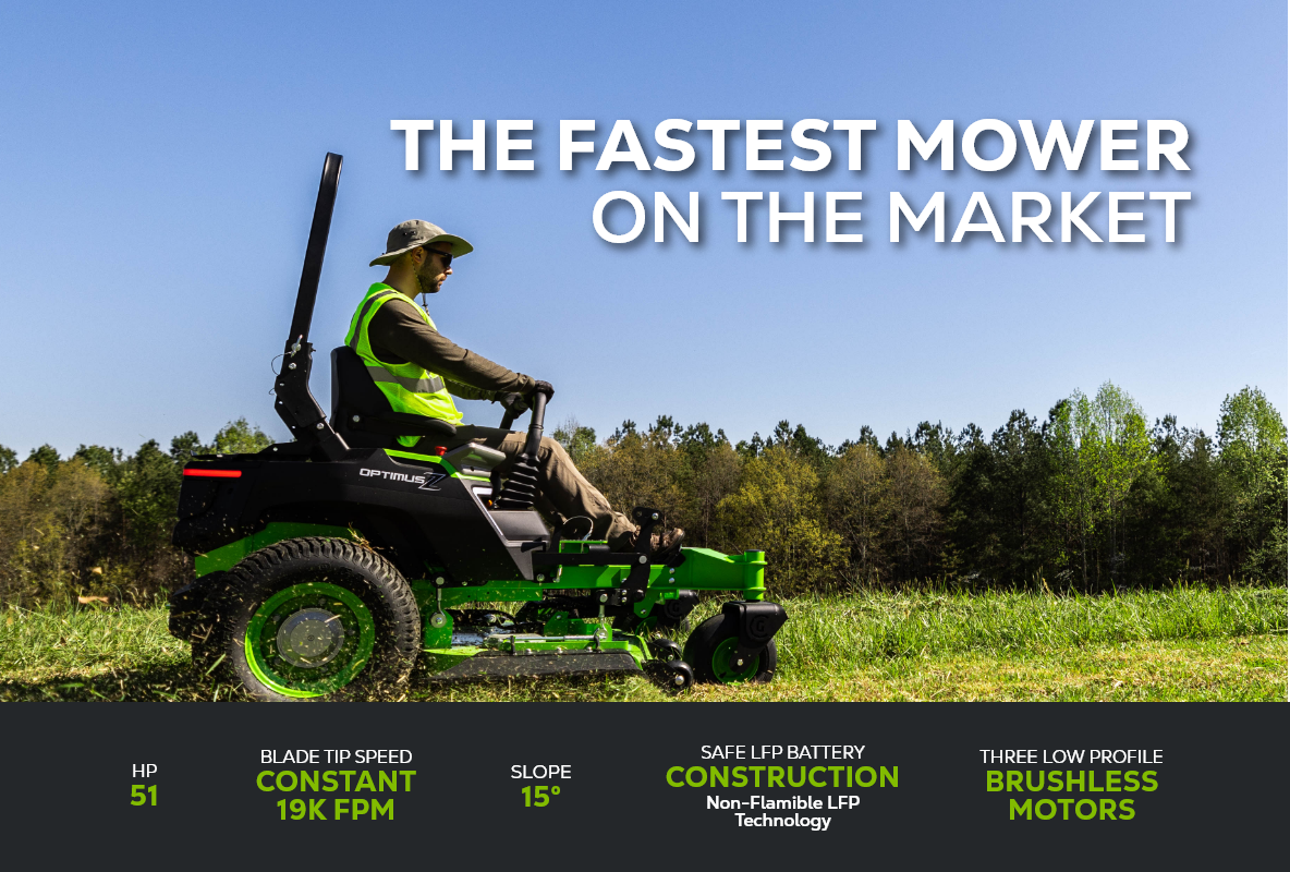 OptimusZ 60” 18kWh Ride-On Zero-Turn Mower