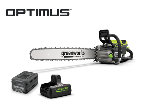 OPTIMUS 82V 3.6kw 18" Chainsaw Kit with CORE400 Battery & DP Charger | OCS600-C4DP-18