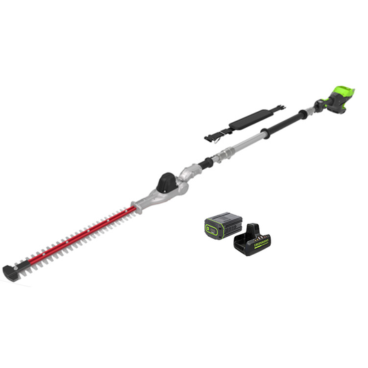 Optimus 82V Telescoping Hedge Trimmer with (1) 2.5 Ah Battery and Dual-Port Charger (PH662T-25DP)