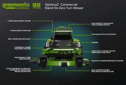 OptimusZ 48" 24kWh Stand-On Zero Turn Mower | CZ48S24X