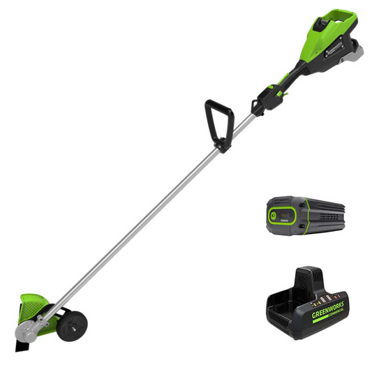 Optimus 82V Straight Shaft Edger with (1) 8Ah Batteries and Dual Port Charger (ES161-4DP)