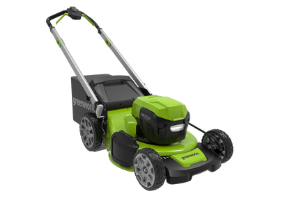 48V/24V 21" Dual-Volt Self Propelled Lawn Mower with four batteries and charger | 48SPM2X24
