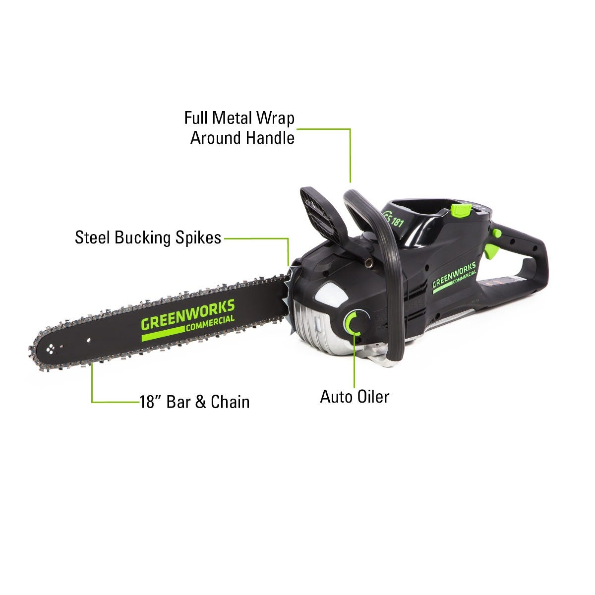 82V 18" Chainsaw Tool-Only (GS181)