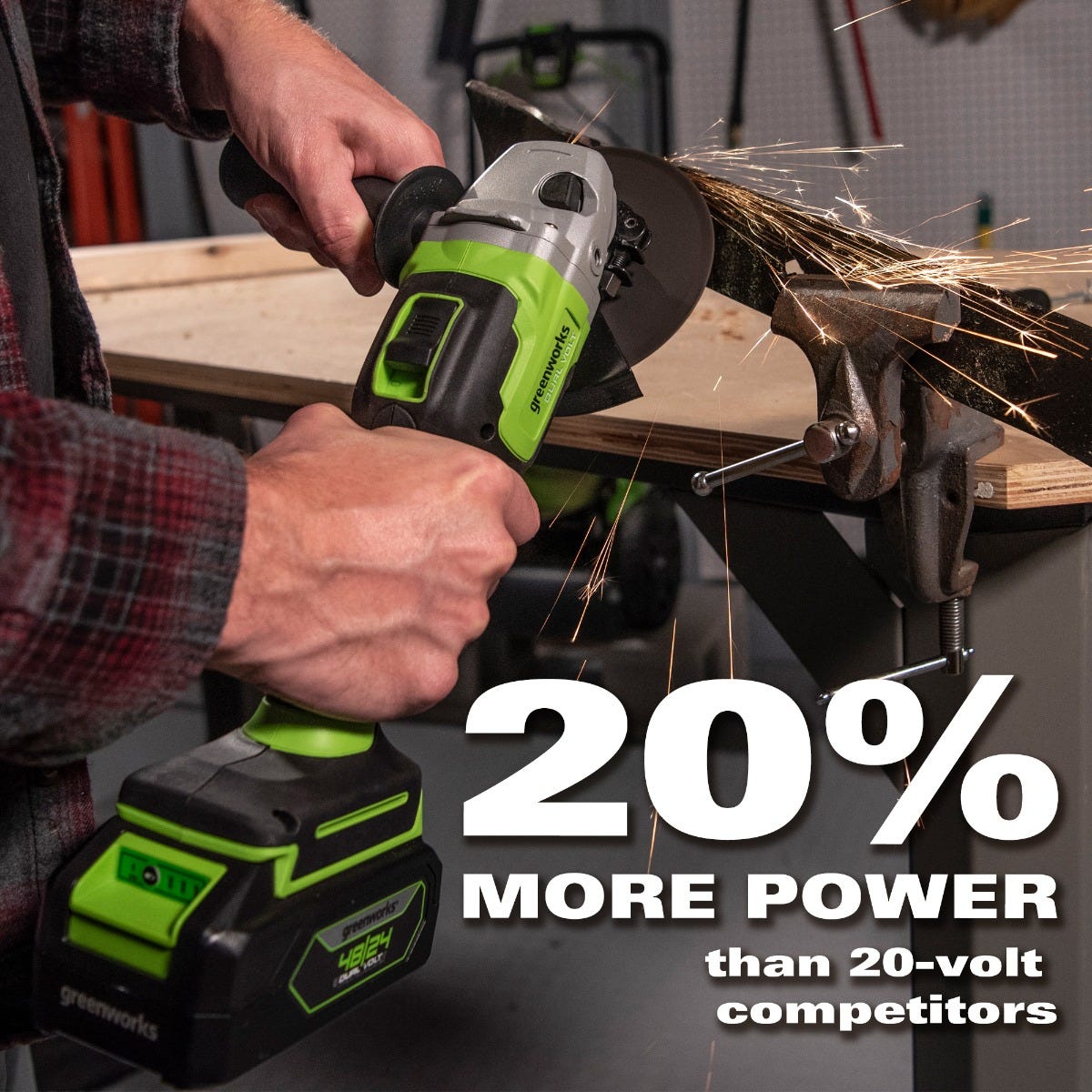 48V/24V Dual-Volt 4-1/2" Angle Grinder Tool Only | 24AG22