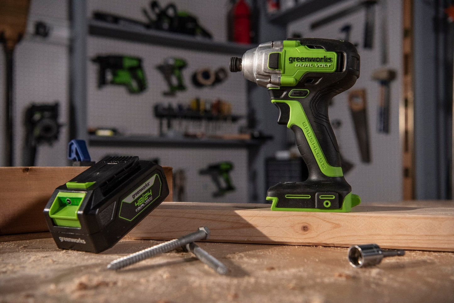 48V/24V Dual-Volt 1/4" Impact Driver Tool Only | 24BID6