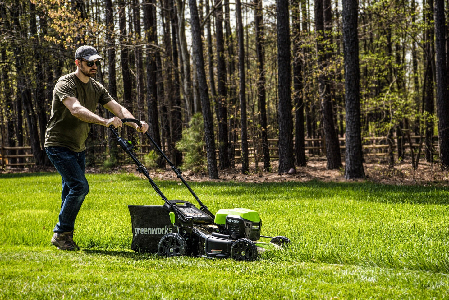 48PM21 48V/24V 21" Dual-Volt Lawn Mower (with Battery and Charger)