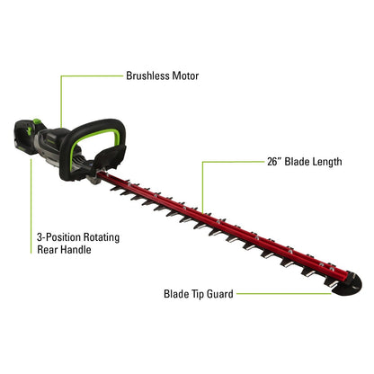 48HT26 48-Volt 26" Hedge Trimmer (with Battery and Charger)