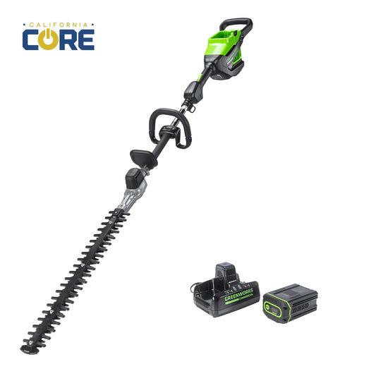 82PH30F-25DP 82-Volt Short Pole Hedge Trimmer with 2.5 Ah Battery and Dual Port Charger