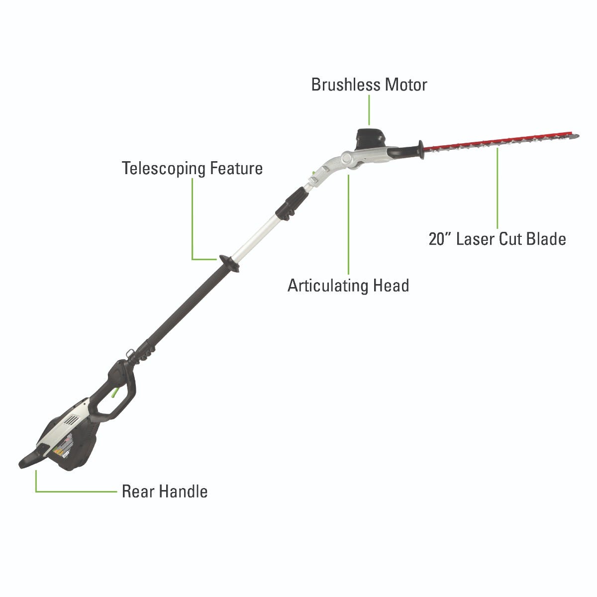 82PH20T 82-Volt Telescoping Pole Hedge Trimmer (Tool Only)