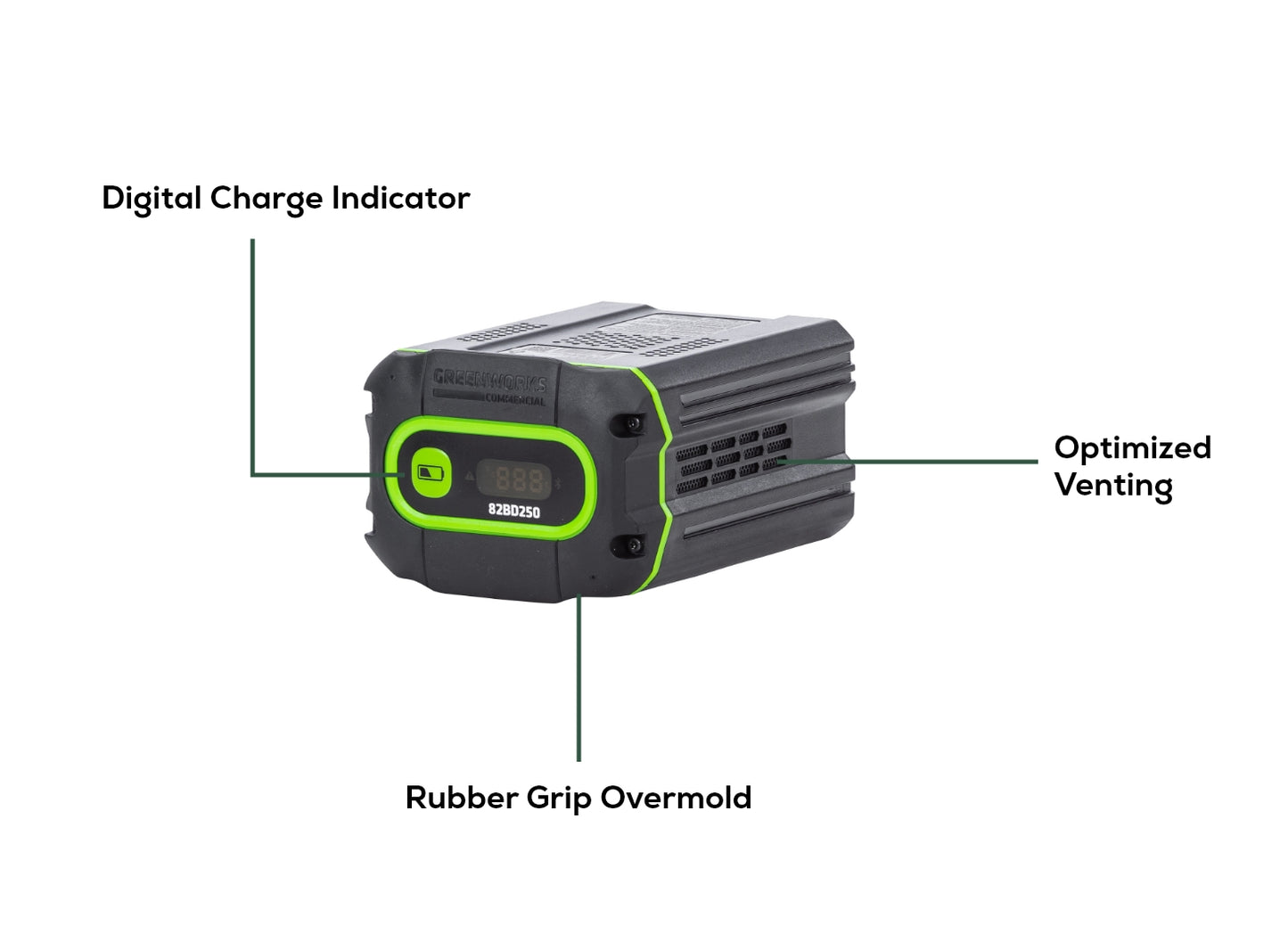 82V 2.5Ah Battery with Bluetooth and Digital Readout | 82BD250