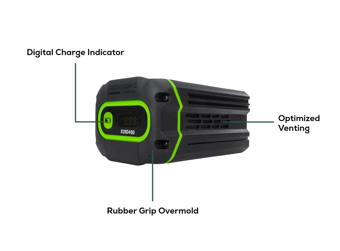 82V 4Ah Battery with Bluetooth and Digital Readout (82BD400)