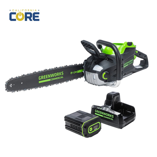 82CS34-4DP 82V 20" 3.4kW Chainsaw with 4Ah Battery and Dual Port Charger