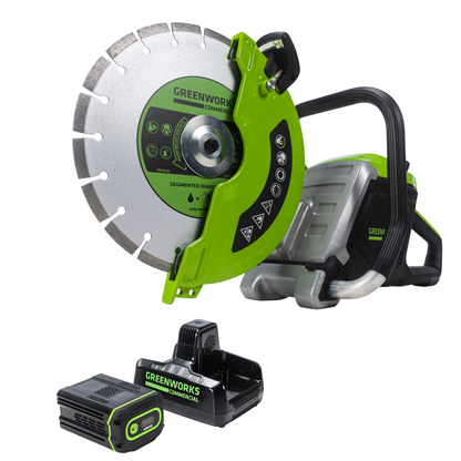 82V 12" Power Cutter Kit with 4Ah Battery and Dual Port Charger (82PC12-4DP)