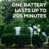 82V Short Pole Hedge Trimmer with 2.5 Ah Battery and Dual Port Charger (82PH30F-25DP)