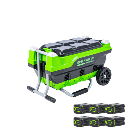82V Six Port Charger with Six 4Ah Batteries Included | 82CH62K-64
